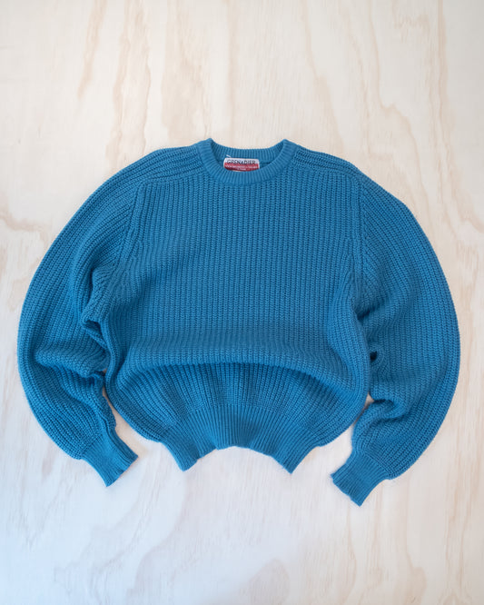 Vintage Thick Boxy Knit Sweater - S/M